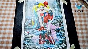 Harley Quinn Character Poster with Vibrant Colors | Creativity and Bring Harley Quinn to Life