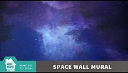 How to Paint a Space Wall Mural // DIY