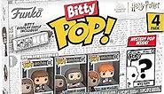 Funko Bitty Pop! Harry Potter Mini Collectible Toys 4-Pack - Hermione Granger, Rubeus Hagrid, Ron Weasley & Mystery Chase Figure (Styles May Vary)
