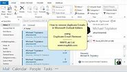How to Remove Duplicate Emails in Outlook Folders