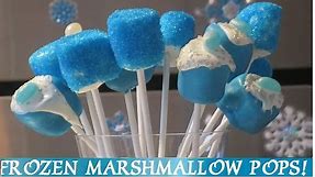 FROZEN Marshmallow Pops! DIY - 3 Easy Ways to make Marshmallow Pops! Inspired by Disney Frozen Movie