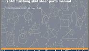Mustang Skid Steer Parts Diagram - Fill Online, Printable, Fillable, Blank | pdfFiller