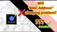 How to change wifi MAC Address.//Wifi MAC Address changing problem solution.