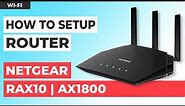 ✅ How to Set Up NETGEAR RAX10 | NETGEAR Nighthawk 4-Stream AX1800 WiFi 6 Router