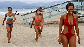 Bikini Yoga: Full Hour Beach Flow (5 Yoga Models!)