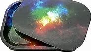 LOSTABA Metal Rolling Tray with Magnetic Lid, Galaxy Printing Rolling Tray with Lid (7”x5.5”).…