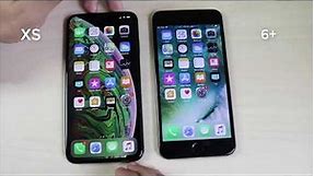 iPhone XS max vs iPhone 6 plus speed test مقارنة بين