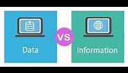 Difference between data and information