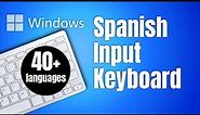 Spanish Input Keyboard Layout for Windows PCs #learnspanish #spanishinput