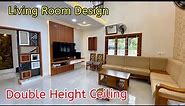 High Ceiling Living Area Design / Luxury Interior Design living Room #architecture