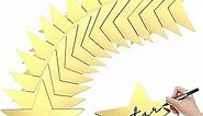 Gold Star Cutouts Double Printed Paper Stars Decoration for Wedding Party Supplies, 11 Inches (24 Pieces)