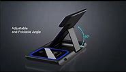 YOXINTA Wireless Charger, 3 in 1 Wireless Charging Station, Fast Wireless Charger Stand for iPhone