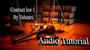 LAW OF CONTRACT TUTORIAL AUDIO