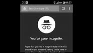 Incognito / Private Browsing On Chrome For Android