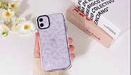 Lovmooful Compatible for iPhone 11 Case Clear Cute Flower Floral Leaf Design with Flower Chain for Girls Women Soft TPU with Waterproof Flexible Protective for iPhone 11-White Floral