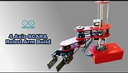 Lil' Red- 4 Axis SCARA Robot Arm Build. Open Source- Arduino/GRBL/3040 CNC/3D Printed