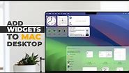 How to add Mac widgets to desktop