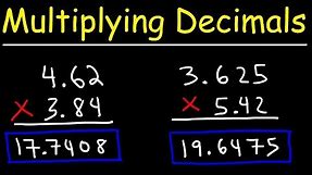 Multiplying Decimals - Basic Introduction!