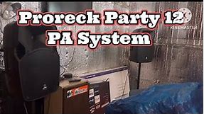 Proreck Party 12 Powered PA Speaker System Follow up and Features How to Connect