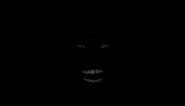 man laughing in the dark