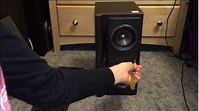Disassembly: Jvc speaker with subwoofer built in.
