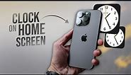 How to Add Clock on Home Screen iPhone (tutorial)