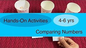 Hands-On Activity For Greater Than Less Than Concept | Comparing Numbers Activity | 4 - 6 years