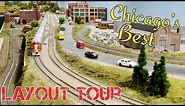 Incredible N Scale Model Railroad of Chicago - LAYOUT TOUR