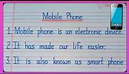 10 Lines On Mobile Phone/Essay On Mobile Phone/Essay On Importance Of Mobile Phone/Essay On Mobile l