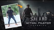 Salaar Movie Poster Tutorial / Photo Manipulation / Photoshop Tutorial / Photo Editing #salaar