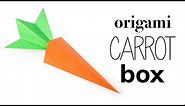 Origami Carrot Box Tutorial - DIY - Paper Kawaii