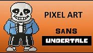 Pixel art : Undertale : Sans