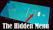 Samsung Galaxy S10 - The Hidden Notifications Menu (above the Fingerprint Sensor)