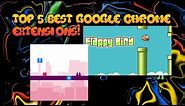 Top 5 BEST GOOGLE GAME EXTENSIONS! (Google Chrome Games)