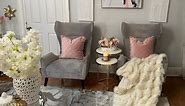 How to Decorate a Living Room with Glam Colors: Pink - Gold and White | Living Room Inspirations