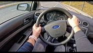 2005 Ford Focus II [1.6 100HP] |0-100| POV Test Drive #1586 Joe Black