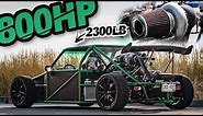800HP Street-Legal Turbo Go-Kart?! 2300LB Weapon Hand Built From Scratch (ROWDY Highway Pulls)