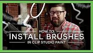 How To Install Clip Studio Paint Brushes on Mac and iPad