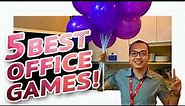 5 FUN PARTY GAMES AT WORK • Part 2 🎲 | Minute To Win It Style