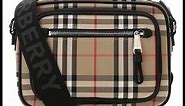 Burberry Vintage Check and Leather Crossbody Bag in Archive Beige 8010152 1