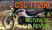 CSC TT250 Review - A Chinese Dual Sport Enduro Motorcycle - Bedford Road & Main Divide