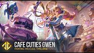 Painting Cafe Cuties Gwen - League of Legends Splash Art Maid