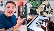 How To Turn Sketches Into Vector T-Shirt Designs