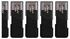 PNY 64GB Attaché 3 USB 2.0 Flash Drive 5-Pack, BLACK