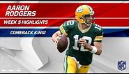 Aaron Rodgers: The King of Comebacks 👑 (Highlights) | Packers vs. Cowboys | Wk 5 Player Highlights