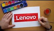 How to draw the Lenovo logo