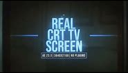 Real CRT TV Screen ( After Effects Template ) @aetemplates