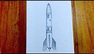 How to draw a rocket very easy for beginners rocket easy very sketch draw session