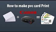 How to print Pvc card in canon G2010 | G1010 | G3010 Printer
