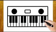 HOW TO DRAW A PIANO